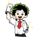 😳-My Hero Academia, Telegram Sticker