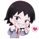 ❤️-My Hero Academia, Telegram Sticker