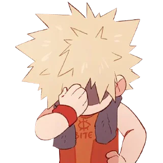 🤦‍♂️-My Hero Academia, Telegram Sticker