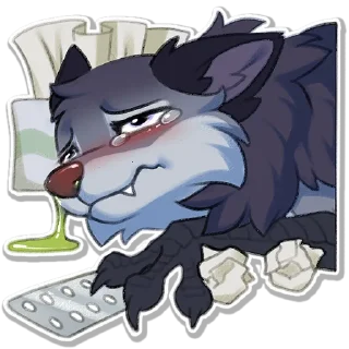 🤧-Hioshi the enfield, Telegram Sticker