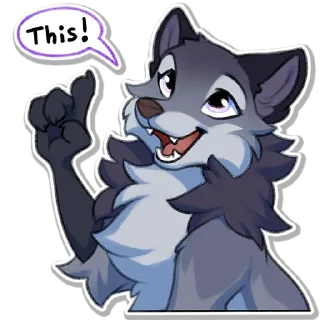 👆-Hioshi the enfield, Telegram Sticker