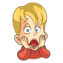 😱-Home Alone, Telegram Sticker