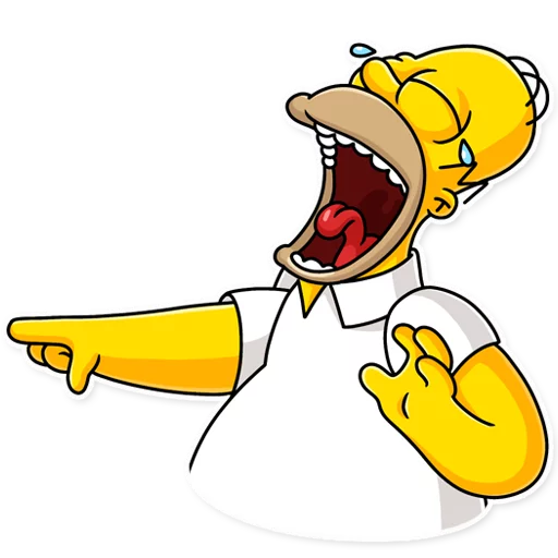 Homer Simpson, telegram sticker