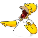 😂-Homer Simpson, Telegram Sticker