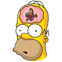 😯-Homer Simpson, Telegram Sticker