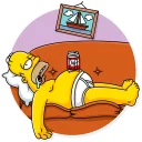 🤕-Homer Simpson, Telegram Sticker