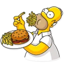 🍟-Homer Simpson, Telegram Sticker