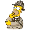 🤔-Homer Simpson, Telegram Sticker