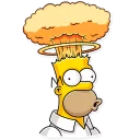 🤯-Homer Simpson, Telegram Sticker