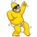 🕺-Homer Simpson, Telegram Sticker