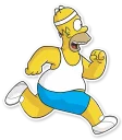 🏃-Homer Simpson, Telegram Sticker