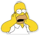 😦-Homer Simpson, Telegram Sticker