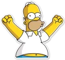 😚-Homer Simpson, Telegram Sticker