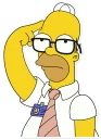 💭-Homer Simpson, Telegram Sticker