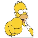 👆-Homer Simpson, Telegram Sticker