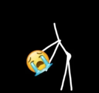 😭-orang lidi, Telegram Sticker