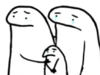 😔-orang lidi, Telegram Sticker