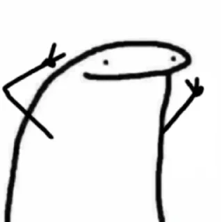 🤗-orang lidi, Telegram Sticker