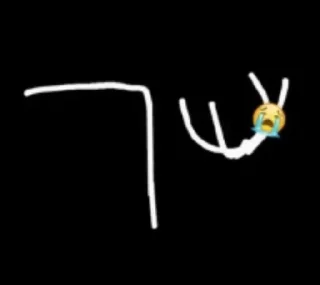 😭-orang lidi, Telegram Sticker