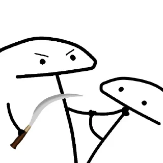 😡-orang lidi, Telegram Sticker