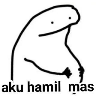 🤗-orang lidi, Telegram Sticker