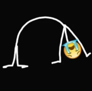 😭-orang lidi, Telegram Sticker