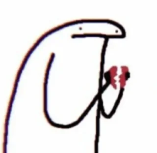 💔-orang lidi, Telegram Sticker