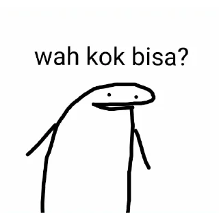 🤔-orang lidi, Telegram Sticker