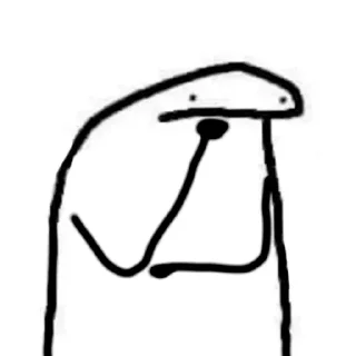 🤔-orang lidi, Telegram Sticker