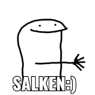 😊-orang lidi, Telegram Sticker