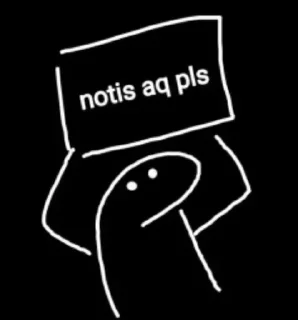 😔-orang lidi, Telegram Sticker