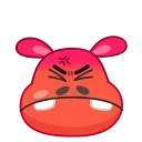 😡-Hopper the Hippo, Telegram Sticker