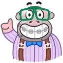 🤓-Hopper the Hippo, Telegram Sticker