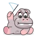 🥺-Hopper the Hippo, Telegram Sticker