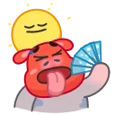 🥵-Hopper the Hippo, Telegram Sticker