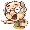 😂-Grandpy, Telegram Sticker
