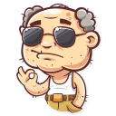 😎-Grandpy, Telegram Sticker