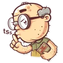 🤐-Grandpy, Telegram Sticker