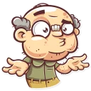 😕-Grandpy, Telegram Sticker