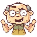 👍-Grandpy, Telegram Sticker