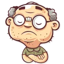 😒-Grandpy, Telegram Sticker