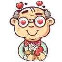 😍-Grandpy, Telegram Sticker