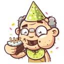 🎉-Grandpy, Telegram Sticker