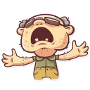 😩-Grandpy, Telegram Sticker