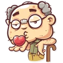 😘-Grandpy, Telegram Sticker