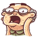 😱-Grandpy, Telegram Sticker
