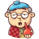 😷-Grandpy, Telegram Sticker