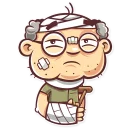 🤕-Grandpy, Telegram Sticker