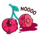 😵-Hot Cherry, Telegram Sticker