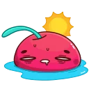 🥵-Hot Cherry, Telegram Sticker